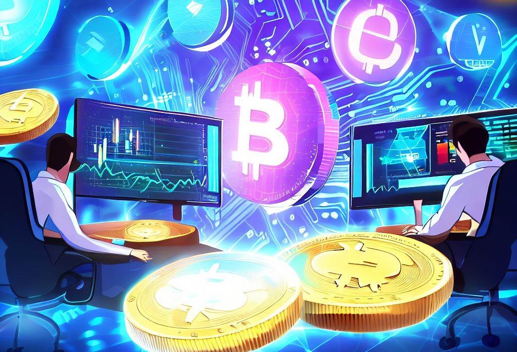 TetherUsdtCryptocurrencyPhysicalCoinPlacedOnLaptopKeyboardAnd