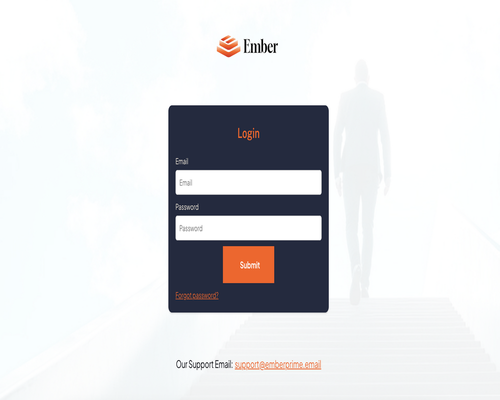 Ember Prime home page screenshot