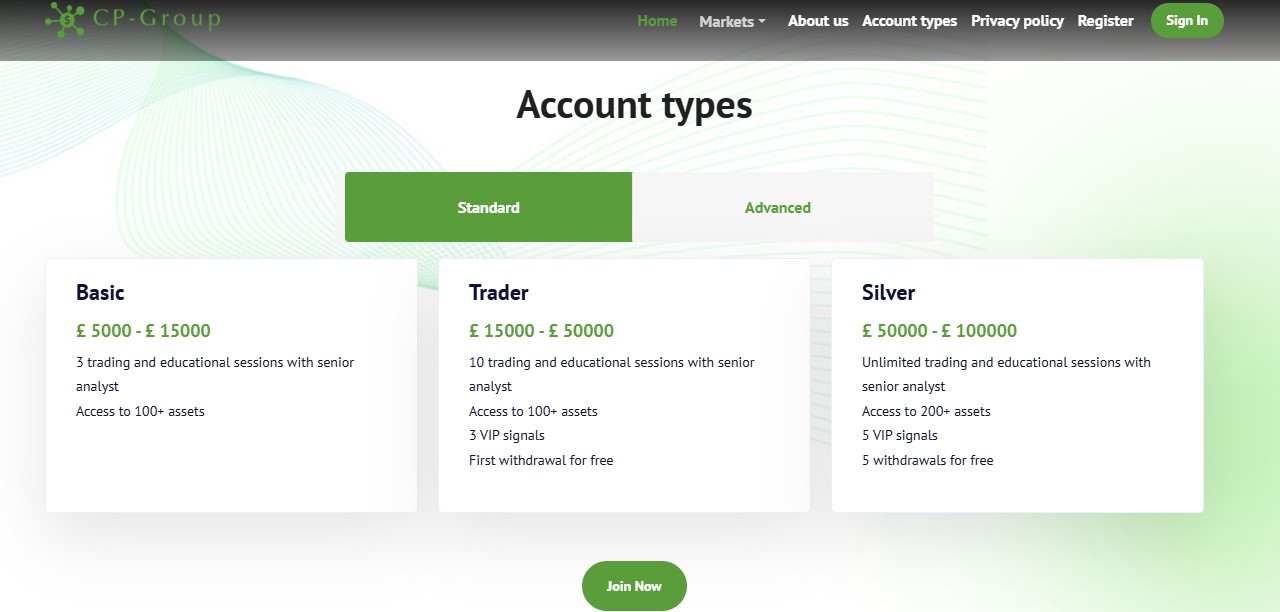 CP-Group Accounts CP-Group Accounts