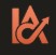 Orange stylized logo forming the letters 'IA' with a circular ring.
